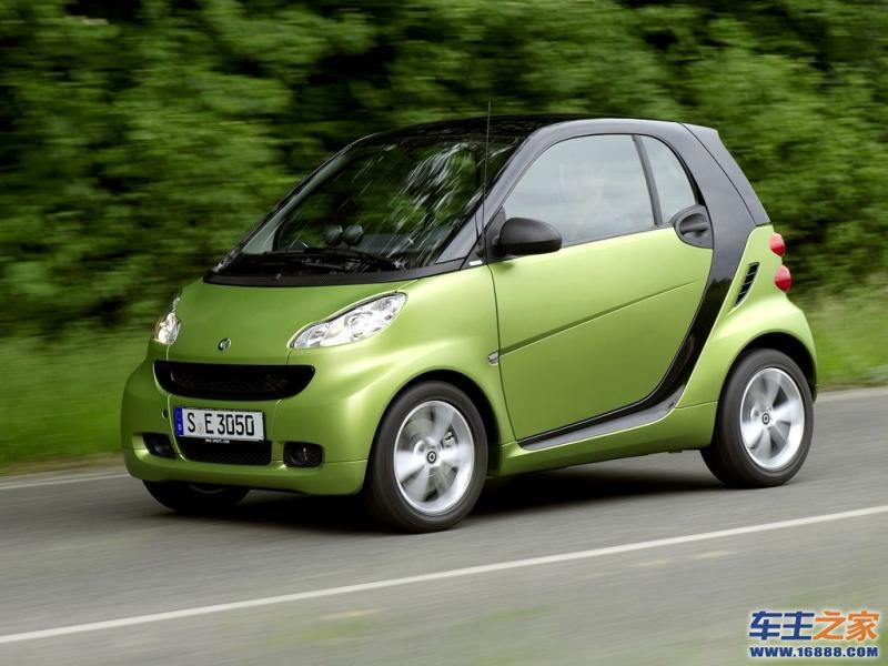 绿色smart fortwo